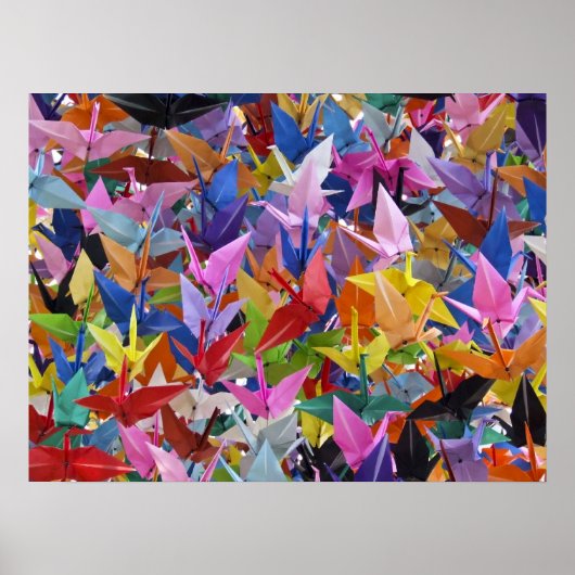 1.000 Origami Paper Cranes Poster (Voorkant)