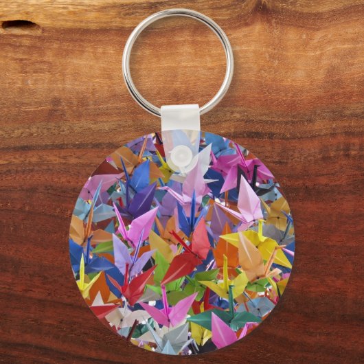 1.000 Origami Paper Cranes Sleutelhanger (Voorkant)