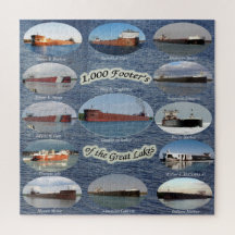 1.000 voet vrachtschepen op de Grote Meren