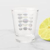 1.000 voet vrachtschepen op de Grote Meren Shot Glas (Achterkant)