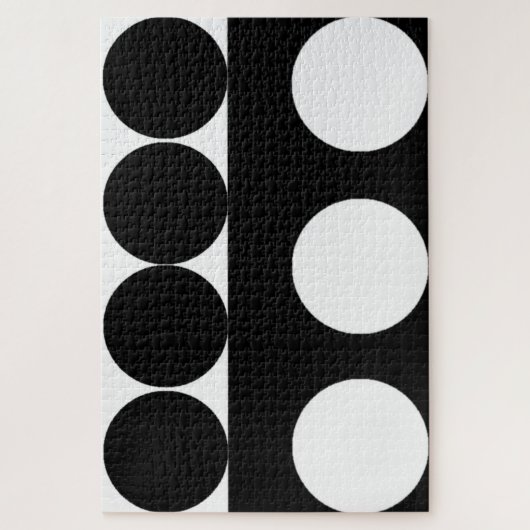 1.014 stuks zwart en wit legpuzzel (Verticaal)