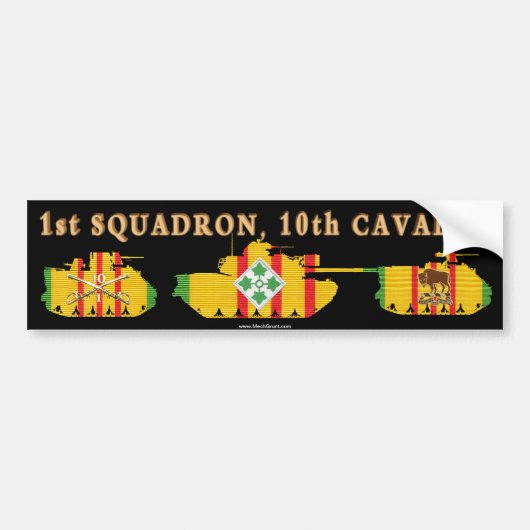 1/10e Cavalry VSR Armored Fighting Vehicles Bumpersticker (Voorkant)