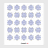 1,14" Lavendel Aanpasbaar Mini Cosmetisch Potje Sticker (Vel)