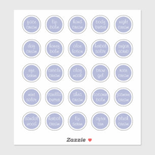 1,14" Lavendel Aanpasbaar Mini Cosmetisch Potje Sticker