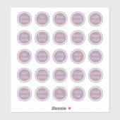 1.14" Lavendel  Mini Cosmetische Potje Sticker (Vel)