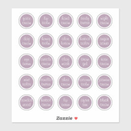 1.14" Lavendel  Mini Cosmetische Potje Sticker