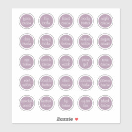 1,14" Lavendel op maat te maken mini cosmeticahoud Sticker