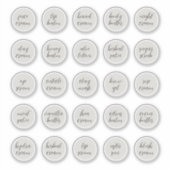 1.14" Witte  Cosmetische Jar Cream Balm Sticker (Voorkant)
