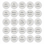 1.14" Witte  Cosmetische Jar Cream Balm Sticker (Voorkant)