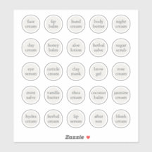 1.14" Witte Cosmetische Jar Cream Balm