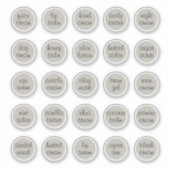 1,14" zilverberk mini cosmetica potje aanpasbaar sticker (Voorkant)