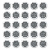 1.14 "Zwarte  Cosmetische Jar Cream Balm Sticker (Voorkant)