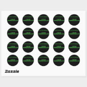1-18-08-underground.com, steun de ondergrondse ronde sticker (Vel)