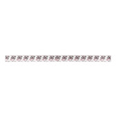 1 1/2 inch breed Roze Bulldog Ribbon Satijnen Lint (Voorkant)