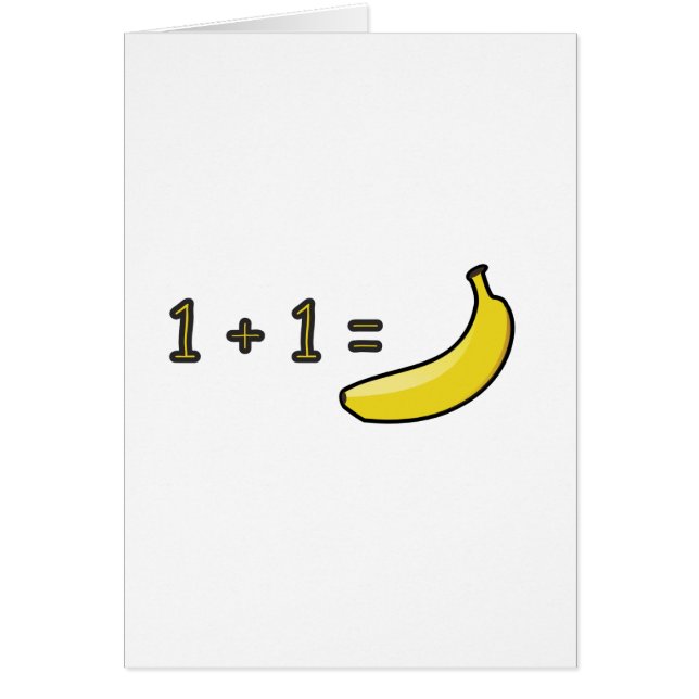 1 + 1 = Banaan (Voorkant)
