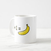 1 + 1 = Banaan Koffiemok (Voorkant links)