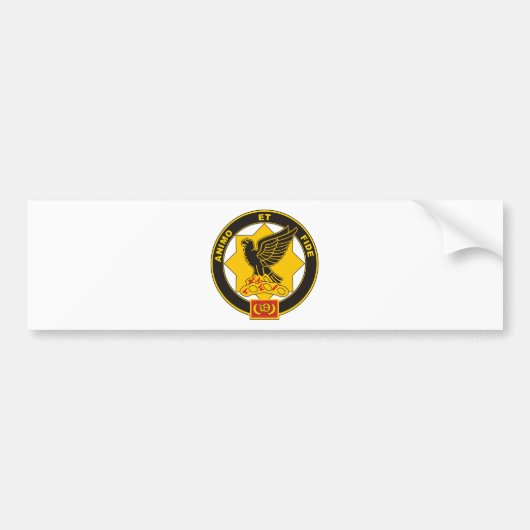 1-1 Cavalerie Regiment Bumpersticker (Voorkant)