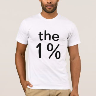 1% (1%) - tegen de inzetmuur t-shirt