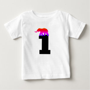 1 (1) verjaardag Elephant T-Shirts