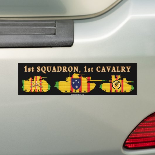 1/1e Cavalerie VSR pantservoertuigen Bumpersticker (Op auto)