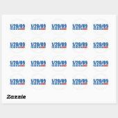 1/20/09 Einde van een fout Ronde Sticker (Vel)