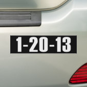 1-20-13 Anti-Obama Bumpersticker (Op auto)