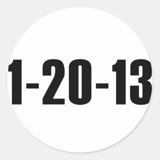 1-20-13 Anti Obama Sticker (Voorkant)