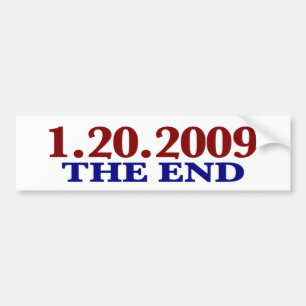 1-20-2009 Het Einde Bumpersticker