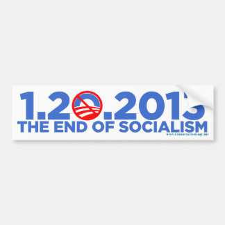 1.20.2013 Het einde van het socialisme Bumpersticker