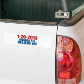 1-20-2013 Verandering geloven Bumpersticker (Op Truck)