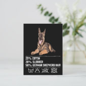 1 20% Katoen 30% Slobber 50% Duits Herdershaar Briefkaart (Staand voorkant)