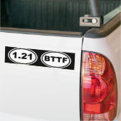 1.21 Gigawatt?! (Extra ondoorzichtige editie) Bumpersticker (Op Truck)