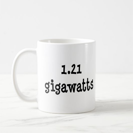 1,21 gigawatt koffiemok (Links)