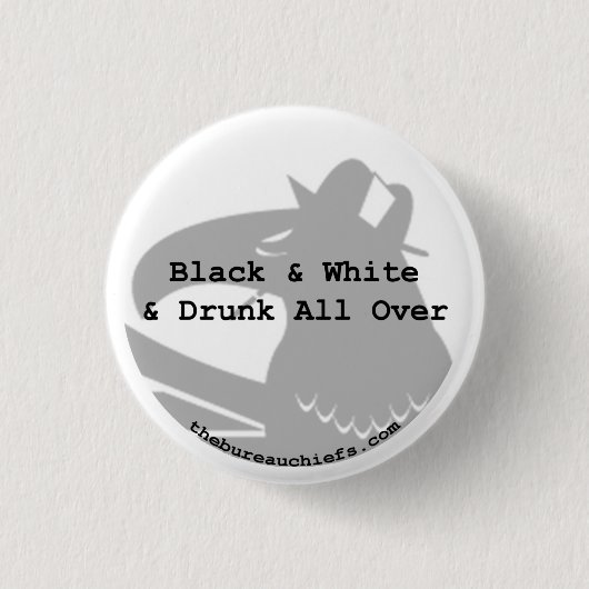 1,25-inch zwarte en witte Button (Voorkant)
