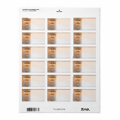 1.25"x2.75" Adres Mason Jar Chandelier Etiket (Full Sheet)