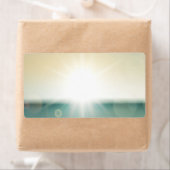 1.25"x2.75"Adres Zonnestratiestrand Etiket (Insitu)