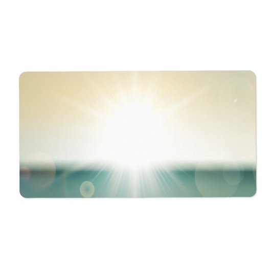 1.25"x2.75"Adres Zonnestratiestrand Etiket (Voorkant)