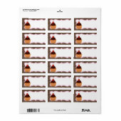 1.25 "x2.75" Cup Cakes Bakkerij Mailing Adres Labe Etiket (Full Sheet)