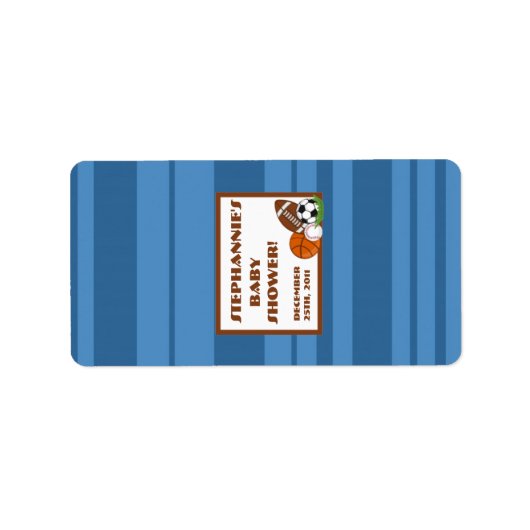 1.25 "x2.75" Hershey's Miniature All Star Blue Etiket (Voorkant)