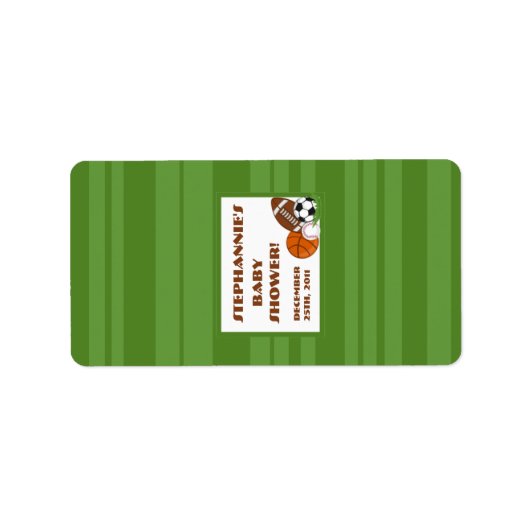 1.25 "x2.75" Hershey's Miniature All Star Green Etiket (Voorkant)