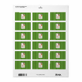 1.25 "x2.75" Hershey's Miniature All Star Green Etiket (Full Sheet)