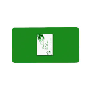 1.25 "x2.75" Hershey's Miniature Sweet 16 groen Etiket