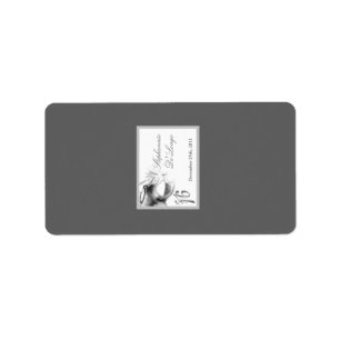 1.25 "x2.75" Hershey's Miniature Sweet 16 Zilver Etiket