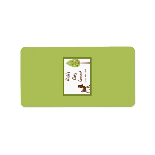 1.25 "x2.75" Hershey's Miniature Woodland Friends Etiket (Voorkant)