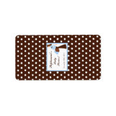 1.25 "x2.75" Hershey's Miniatuur Blauw Mod Moeder Etiket (Voorkant)