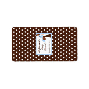 1.25 "x2.75" Hershey's Miniatuur Blauw Mod Moeder  Etiket