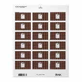 1.25 "x2.75" Hershey's Miniatuur Blauw Mod Moeder Etiket (Full Sheet)
