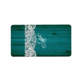 1.25 "x2.75" Hershey's Miniatuur Blauwgroen Hout Etiket (Voorkant)