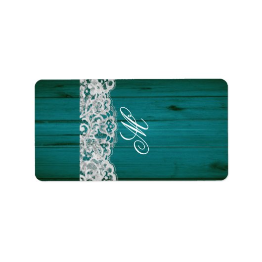 1.25 "x2.75" Hershey's Miniatuur Blauwgroen Hout Etiket (Voorkant)