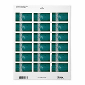 1.25 "x2.75" Hershey's Miniatuur Blauwgroen Hout Etiket (Full Sheet)